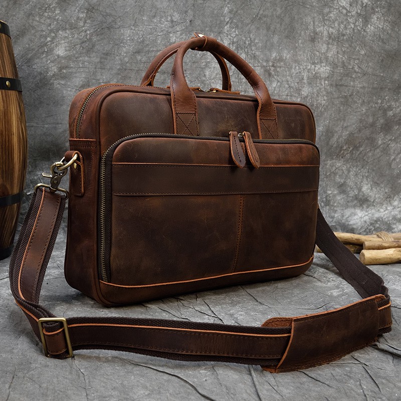 mens leather luggage bag