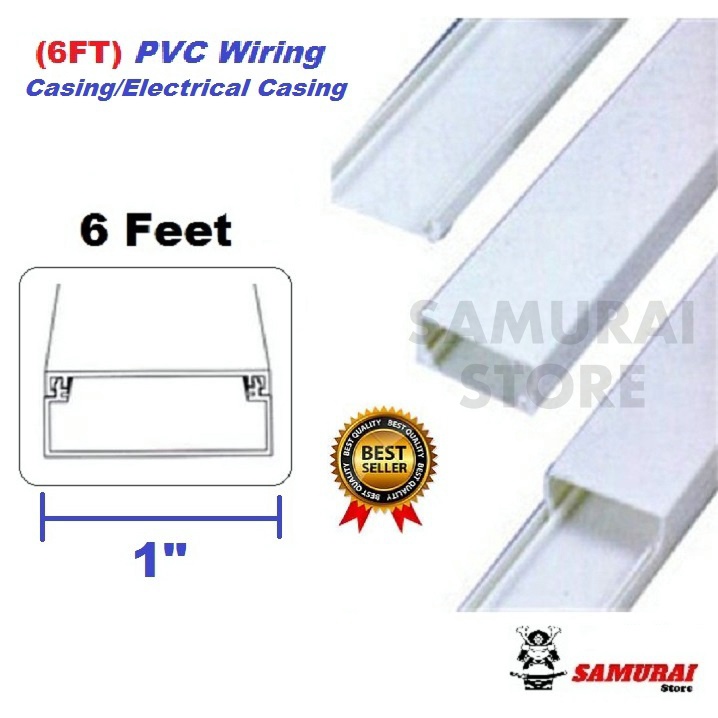 (6feet) PVC Wiring Casing/Electrical Casing/ Trunking Wire/ Casing