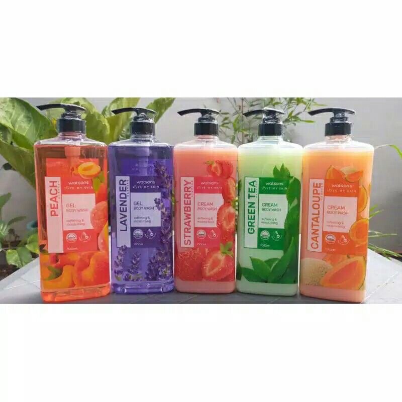 Watsons Cream / Body Wash All Variant Gel 1000ml / Watsons Bath Soap 1
