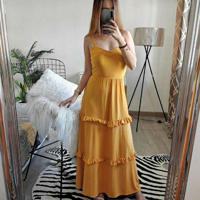 cotton spandex maxi dress