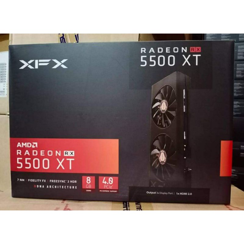 Xfx Amd Radeon™ Rx 5500 Xt 8gb Gddr6 Bundled With Motherboards 