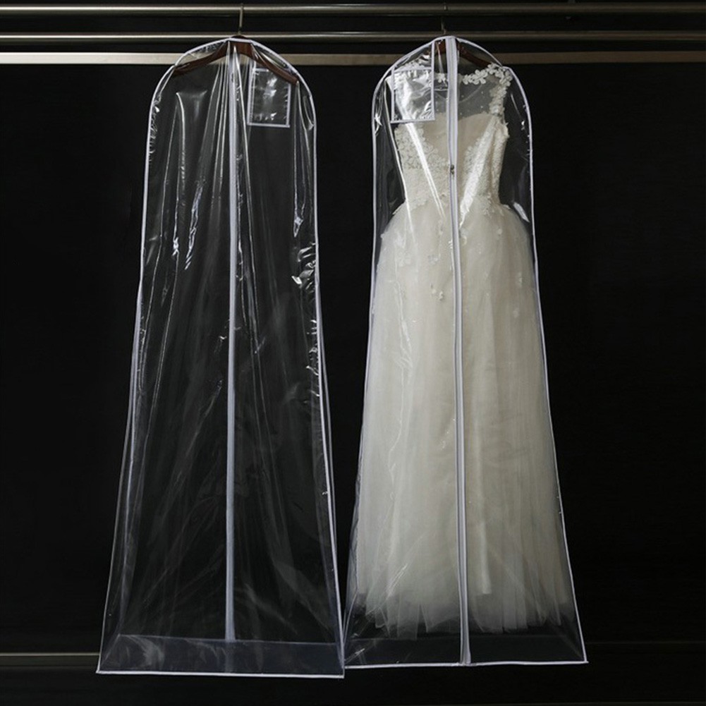 Bridal Wedding Gown Clear Dresses Clothing Dust Proof Garment Bag
