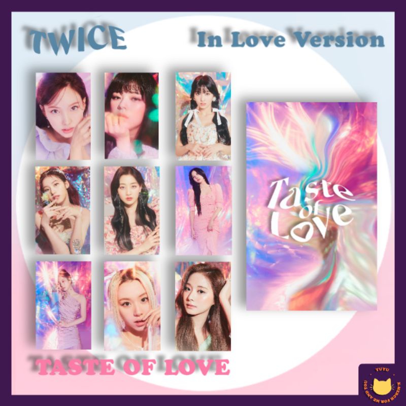 Twice Taste Of Love Unofficial Photocards Tasteoflove Nayeon Jeongyeon Momo Sana Jihyo Shopee Philippines