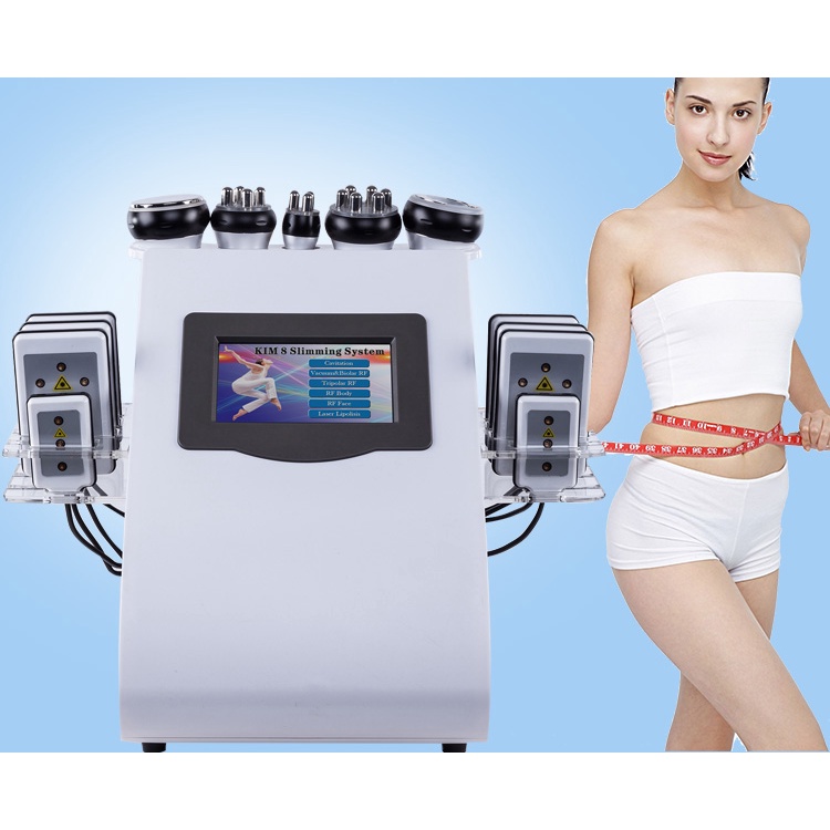40K 6 in 1 Ultrasound Liposuction Negative Pressure Dualcolor Radio Frequency Instrument Laser