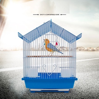 Bird Cage, Medium Size, Full Set Of Accessories, Parrot Cage, Pointed Bird Cage