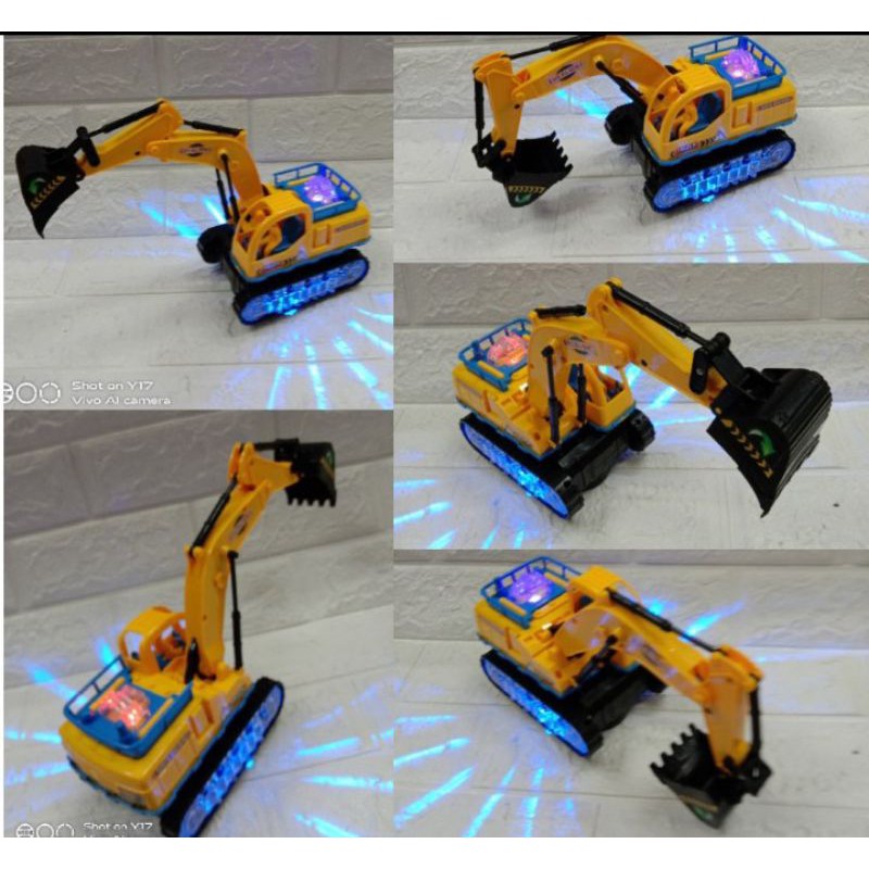battery powered excavator toy