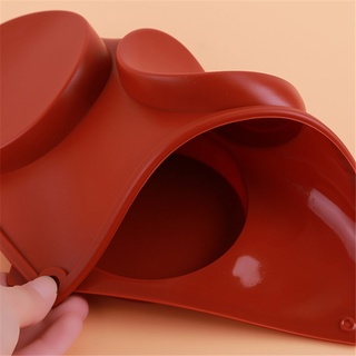 3-Cavity Silicone Disc Cake Pie Custard Mold #9