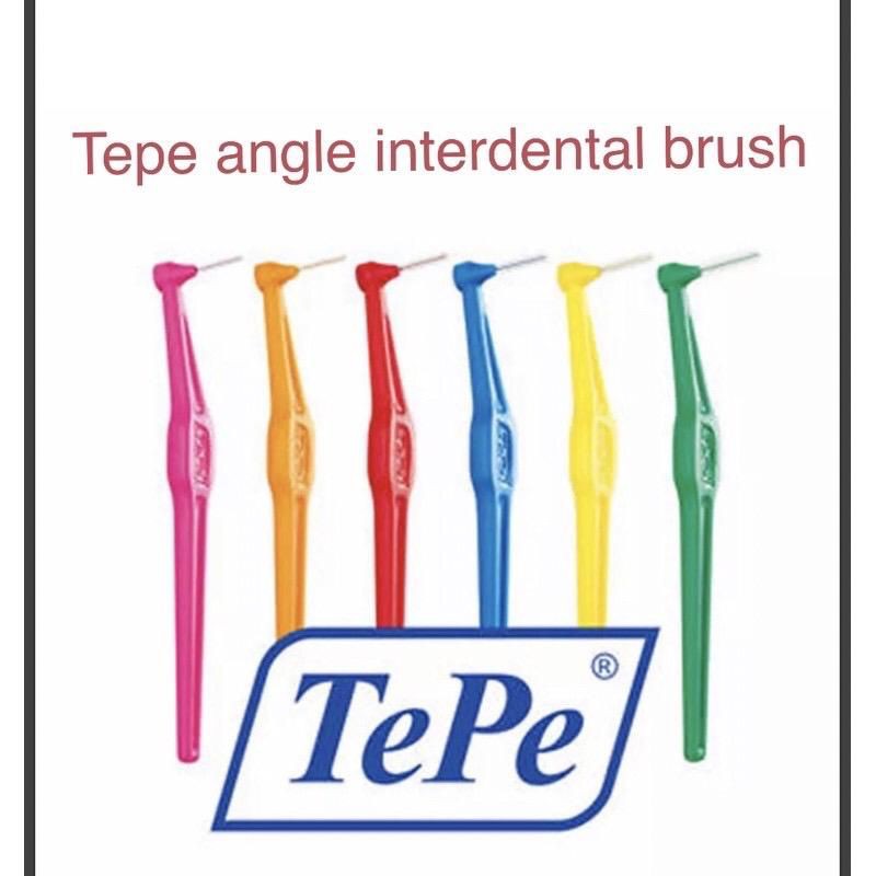 Tepe angled interdental brush 6 brushes with one cap | Shopee Philippines