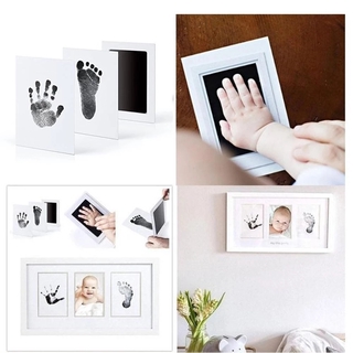 Safe Non-toxic Baby Footprints Handprint No Touch Skin Inkless Ink Pads Kits for 0-6 Months Newborn Pet Dog Prints Souvenir #3