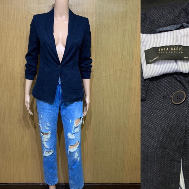 zara blazer size