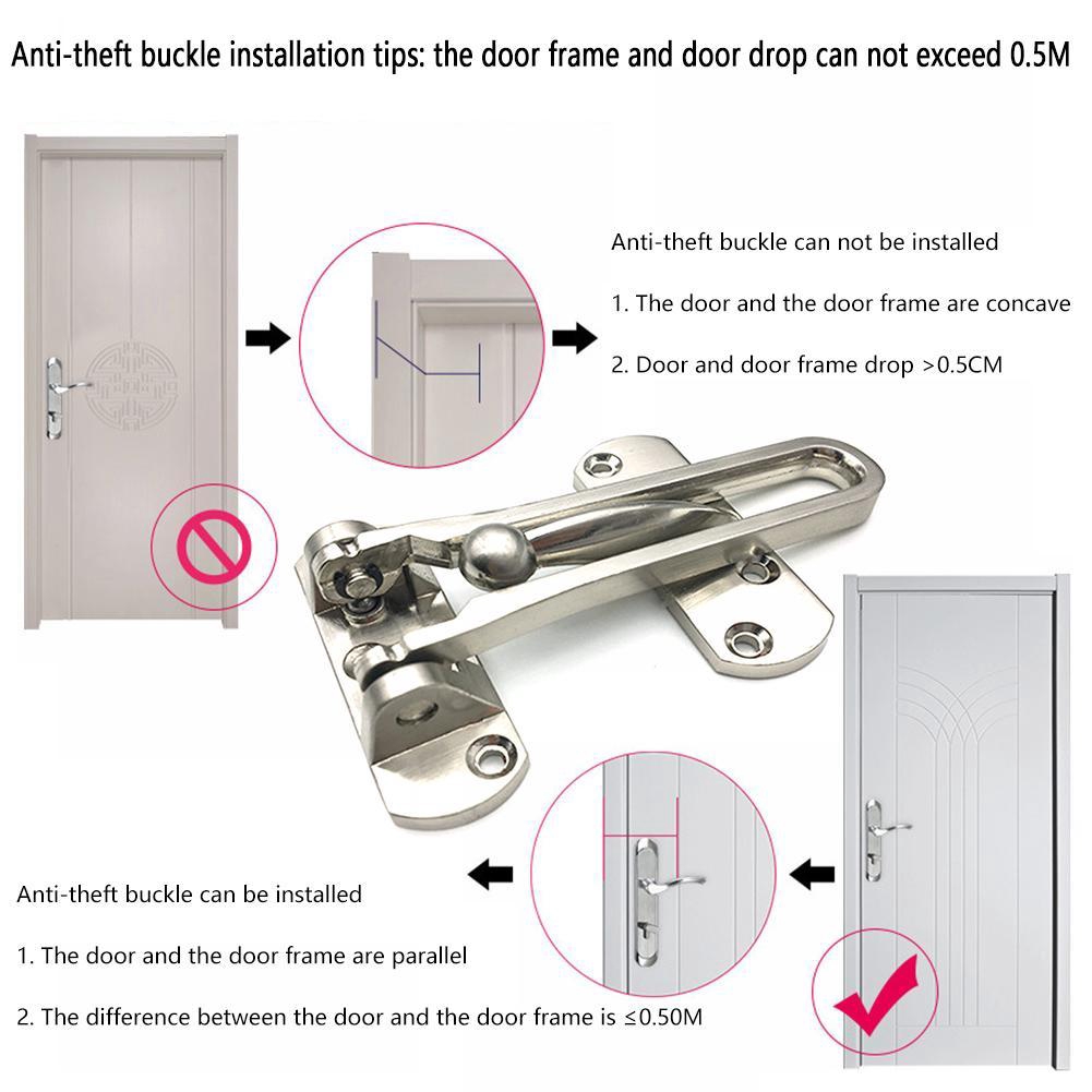 Window Door Guard Restrictor Lock Latch Safety Chain Shopee