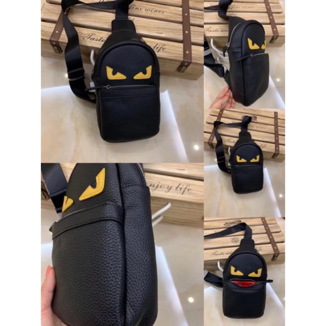 ler Soveværelse Michelangelo FENDI MONSTER SIDE /CHEST BAG | Shopee Philippines