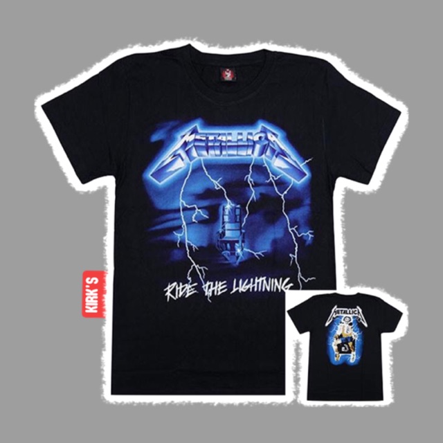 Metallica Ride the Lightning BAND SHIRT | Shopee Philippines