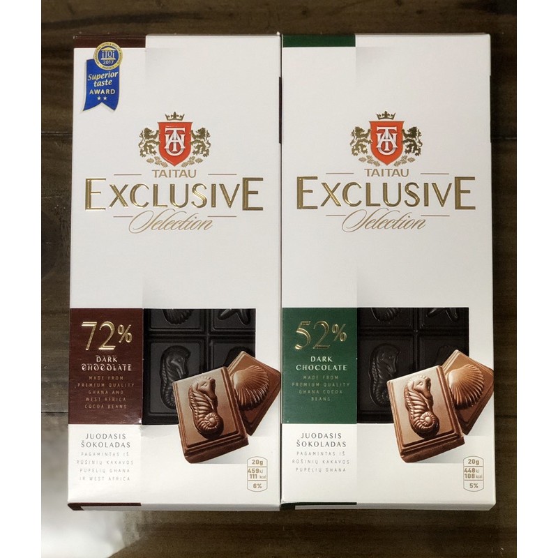 TaiTau Exclusive Selection Dark Chocolate, 100g (Ketoapproved, 72) Shopee Philippines