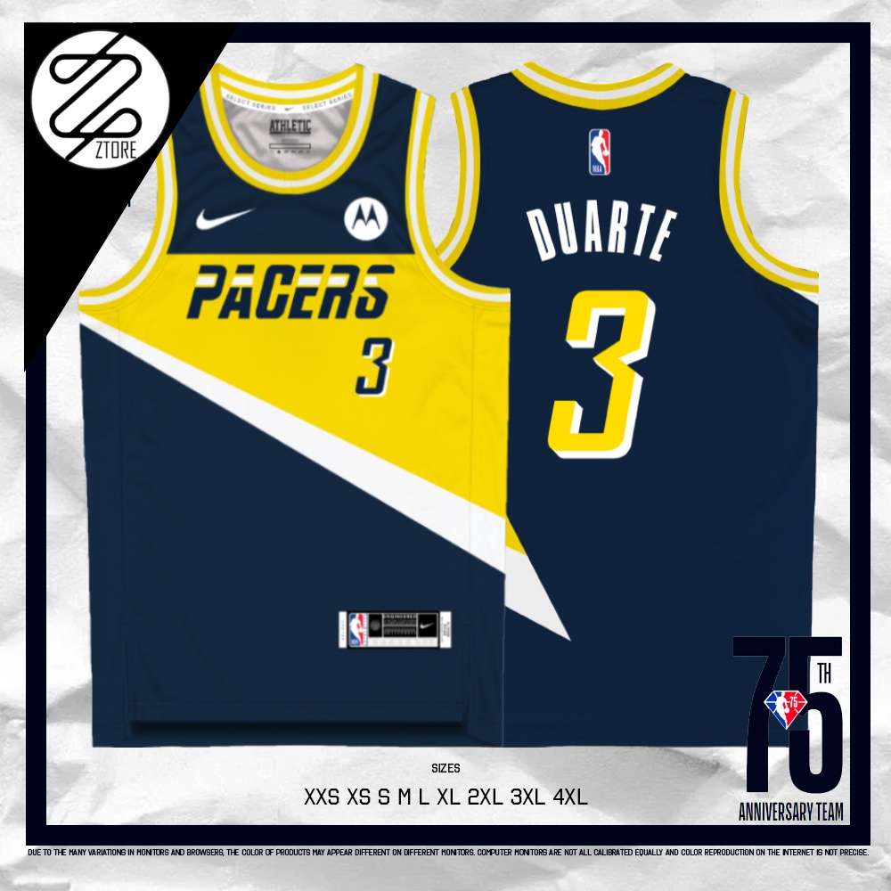 Ztore 75th Edition NBAINDIANA PACERS Chris Duarte Jersey 2022 Full