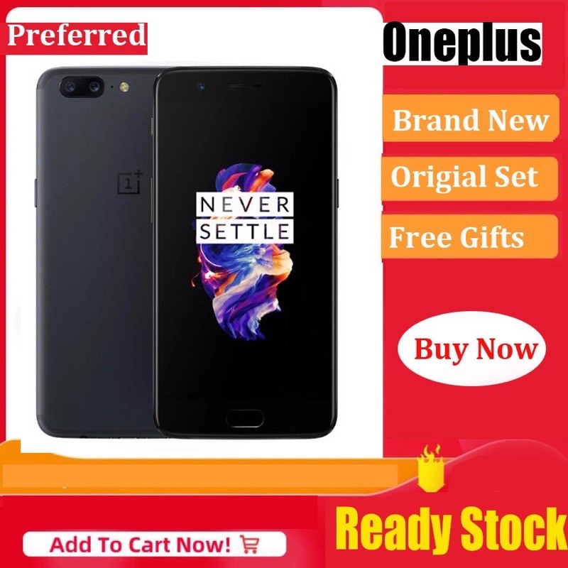 Brand New Original Oneplus 5 4g Lte 128g 4g Lte Cell Phone Snapdragon 835 Android 7 0 5 5 Fhd 1920x1080 8gb Ram 128gb Rom 20 0mp Nfc Shopee Philippines