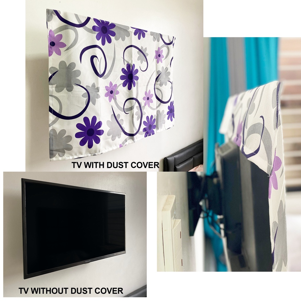 Flat Screen TV Dust Cover (Fabric) Shopee Philippines