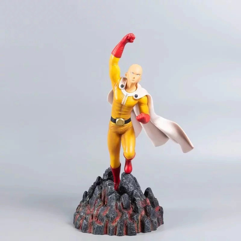 One Punch Man Saitama Statue Action Figure Pvc Model Toys Anime One Punch Man Figurine Genos Saitama Shopee Philippines