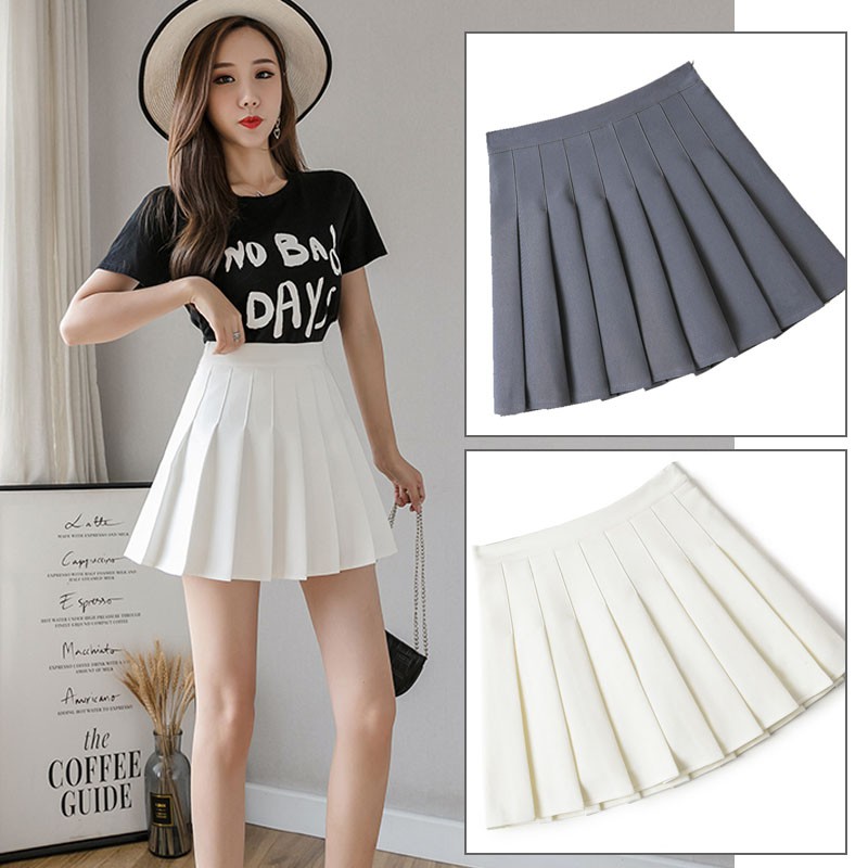 skirt korean style tennis skirt Women's Fashion Pleated Mini A-Line ...