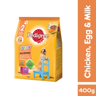 PEDIGREE Dog Food for Puppy, 400g - NutriDefense Puppy Food in Chicken and Egg with Milk Flavor