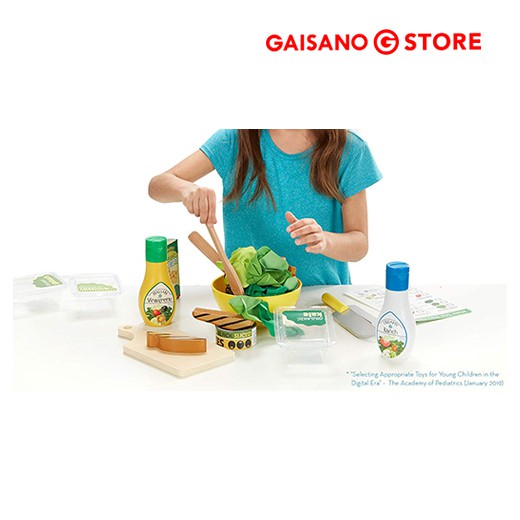 Details about   Melissa & Doug Slice And Toss Salad Set Pretend Play, Self-Stick Tabs, Menu, H 