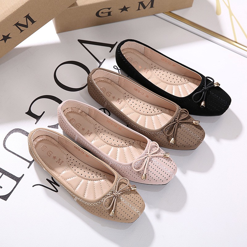 Korean Women's Flat Loafer Shoes Cool and breathable | Shopee Philippines
