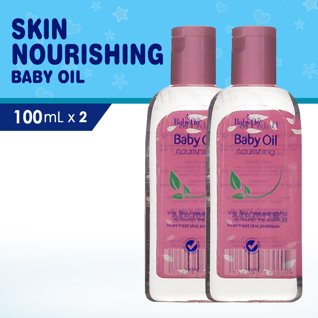 Babyflo Baby Oil Skin Nourishing 100ml x2 | Shopee Philippines