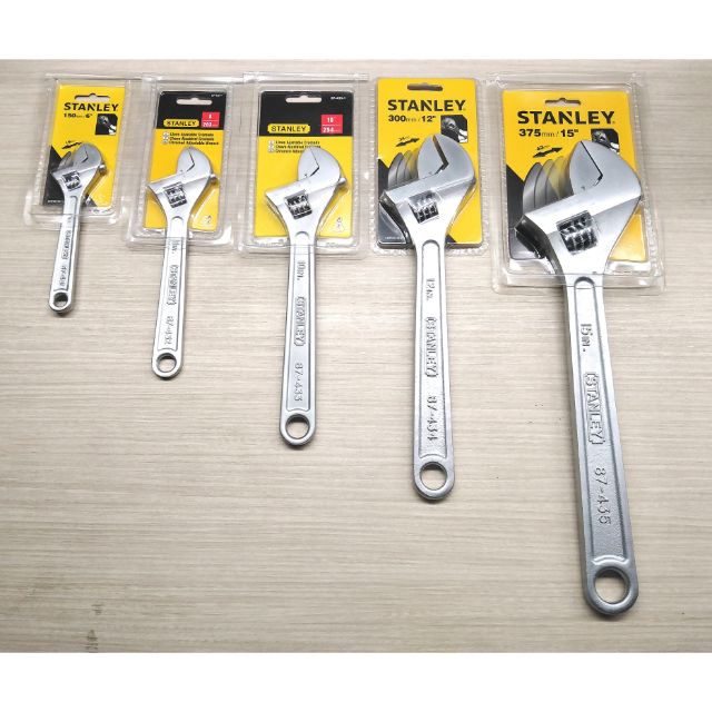 Stanley Adjustable Wrench 6", 8", 10", 12", 15" Shopee Philippines