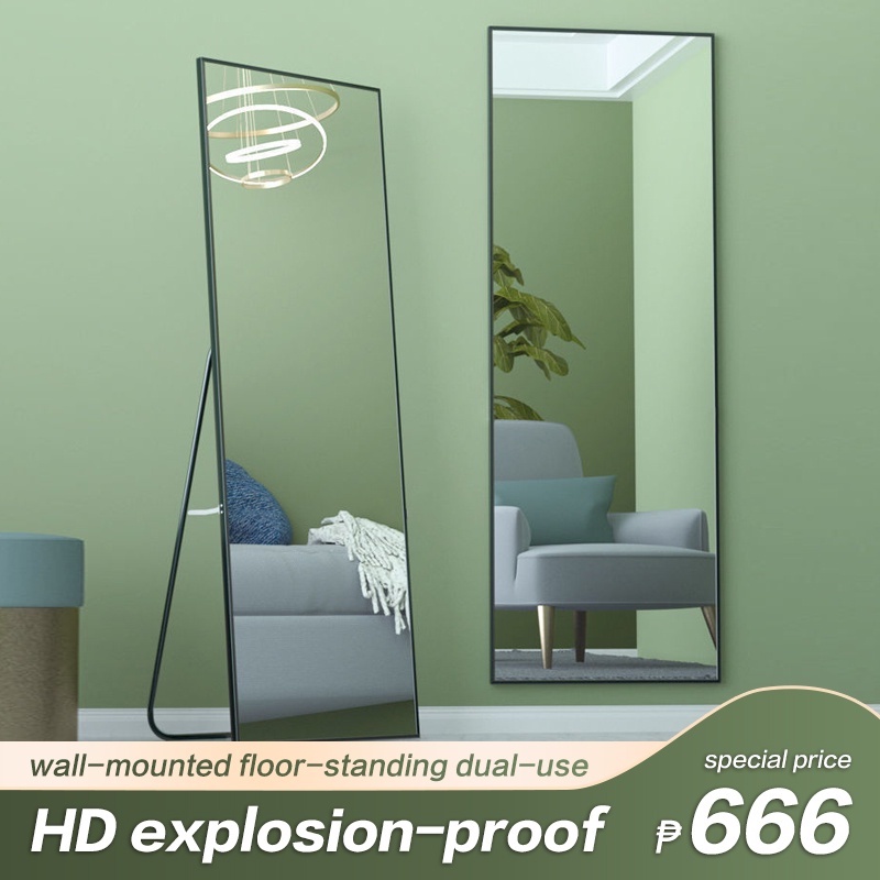 Mirror HD fullbody mirror wallmounted glass floortoceiling mirror