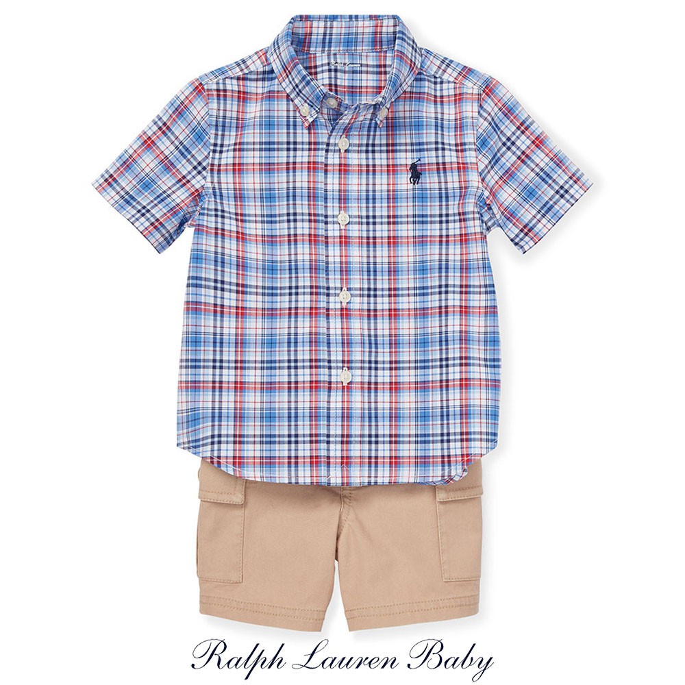 plaid ralph lauren button down