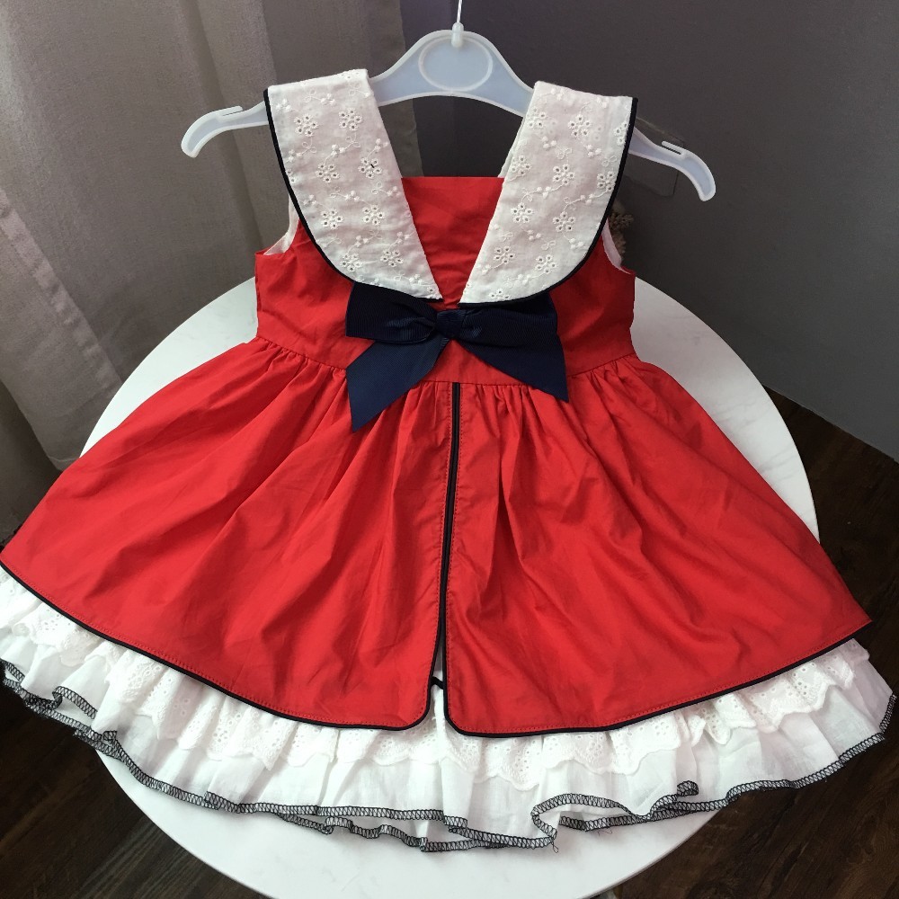 red baby dress