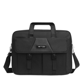 Laptop Briefcase 15.6 inch Men Laptop Bag Waterproof Multi Pockets Business Briefcase with Free Long Strap