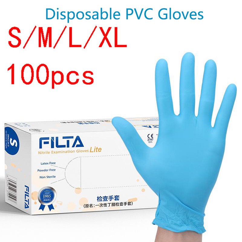 100/200/300pcs nitrile disposable glove latex rubber gloves universal