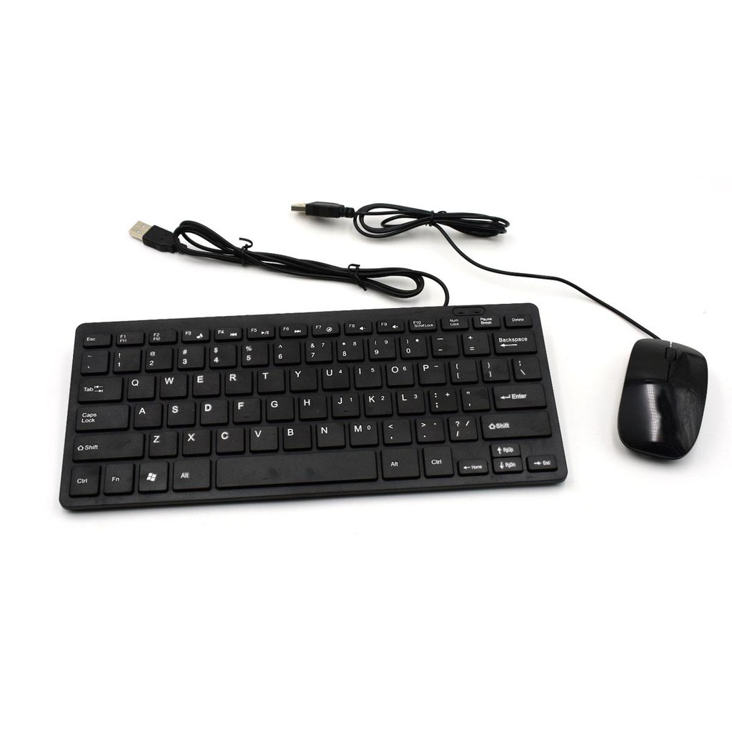 Universal USB Mini Multimedia Keyboard With mouse for Laptop (Black