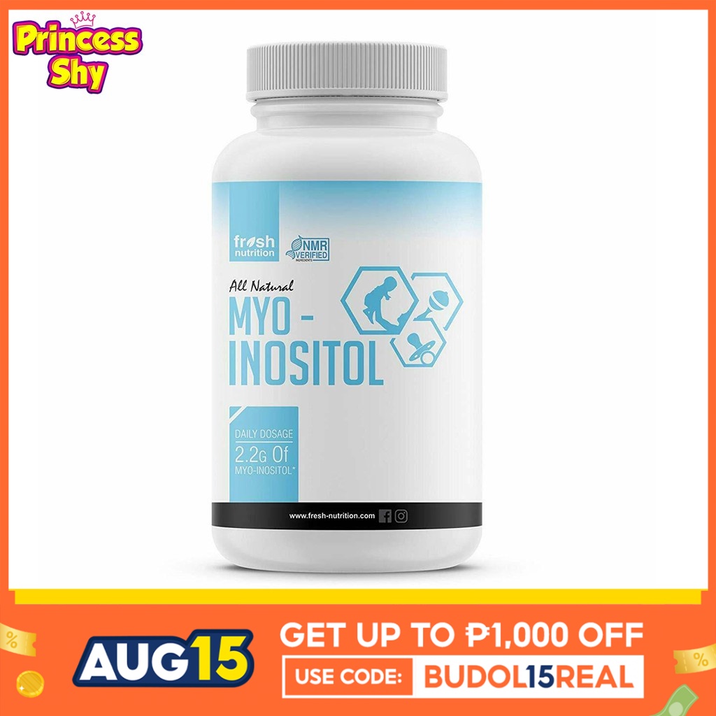 Fresh Nutrition MyoInositol for PCOS 2200mg 120High Potency Capsules