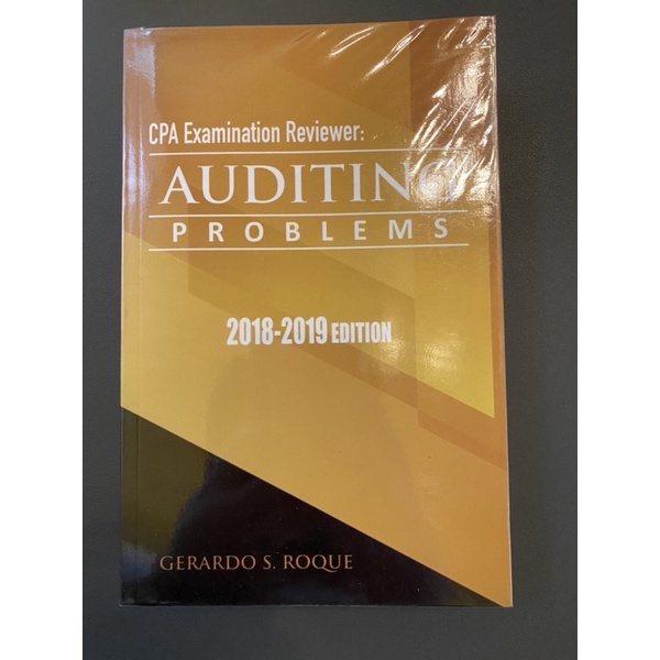 CPA Examination Reviewer: Auditing Problems (2018-2019 Edition) By ...