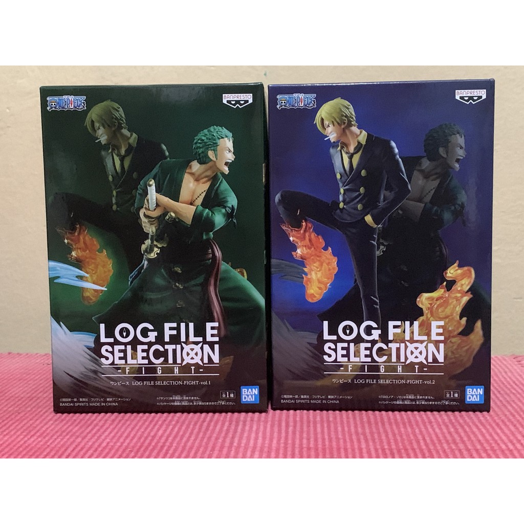 One Piece Log File Selection Fight Roronoa Zoro Sanji Set Of 2 Shopee Philippines