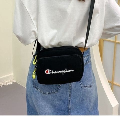 Unisex Champion's Crossbody & Shoulder Bag Good Quality Nylon Material and Embroidered Logo