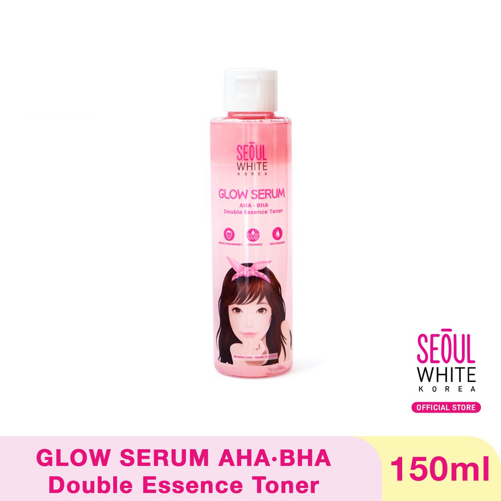 Seoul White Korea GLOW SERUM Double Essence Toner 150ml Shopee