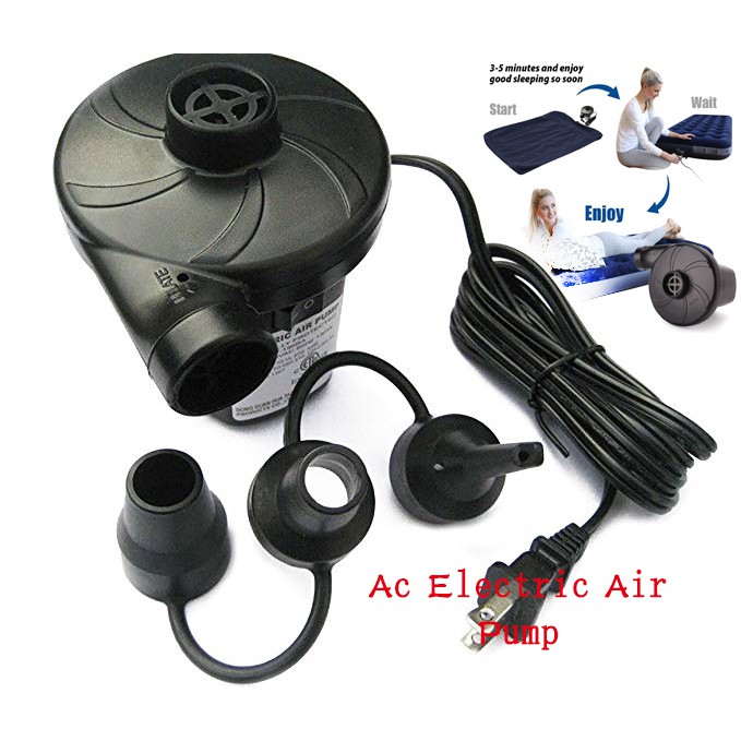 Electric Air Pump Home Inflate Deflate for Air Mattress Swimming Pool
