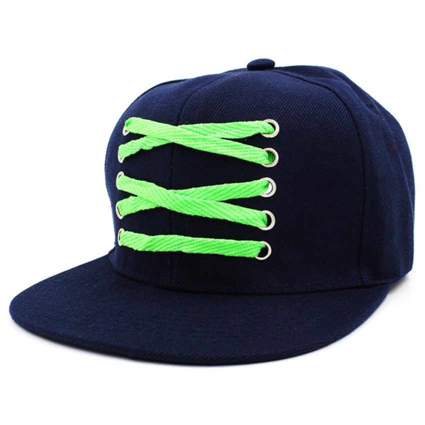 green baseball cap