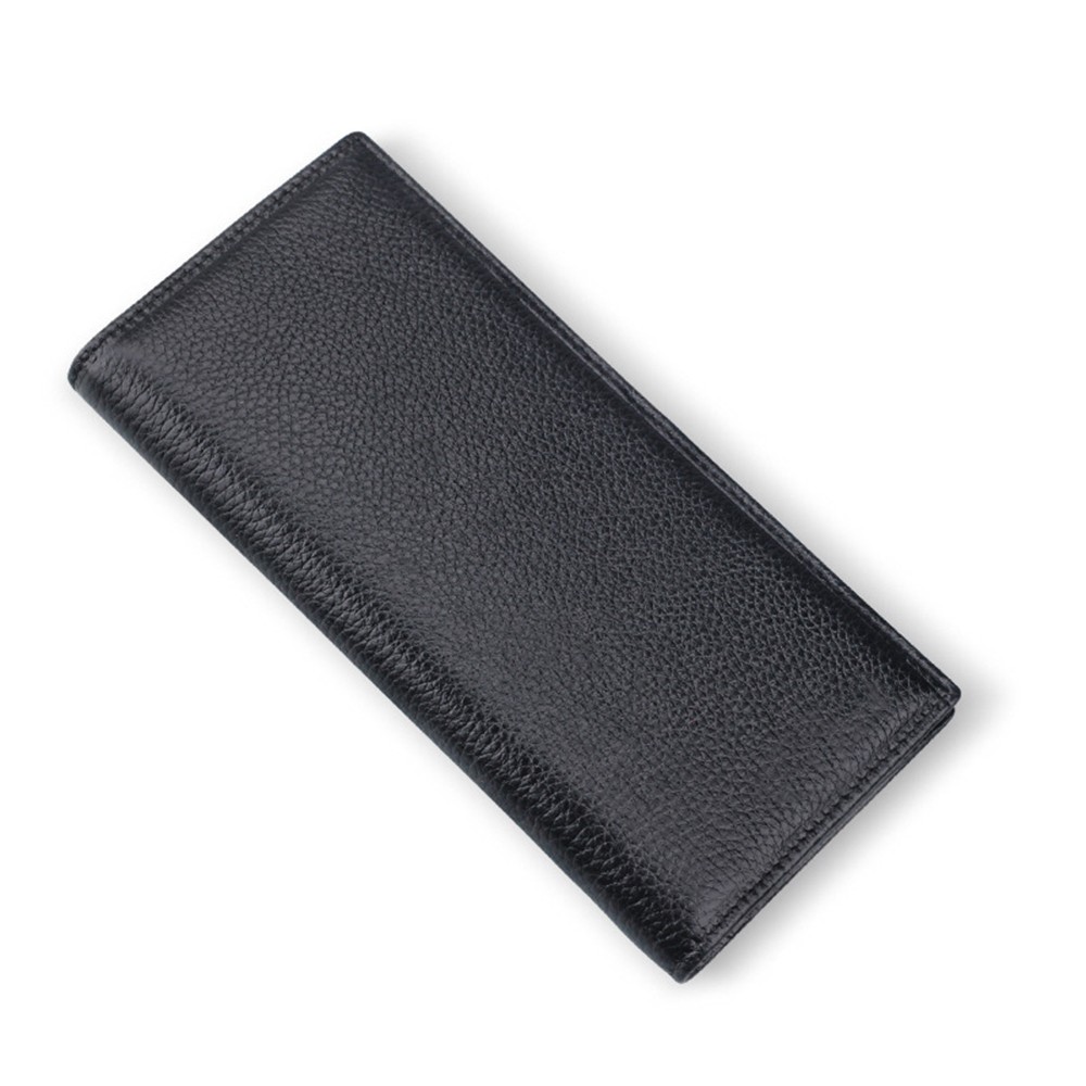 Men's Vintage Genuine Leather Long Wallet for Checkbook, Credit Cards ...