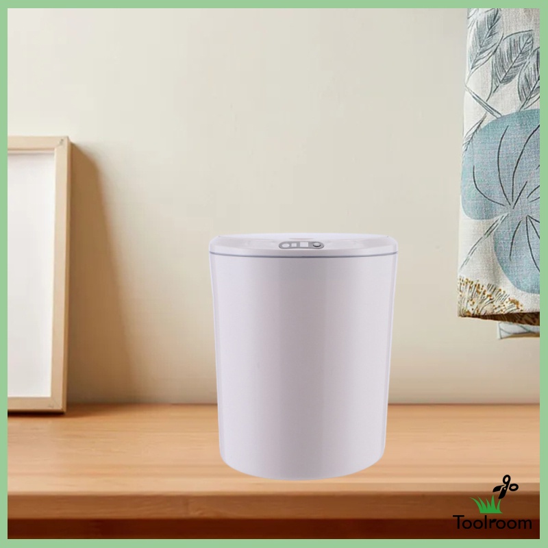 Toolroom 3/5L Sensor Trash Can, Plastic Small Waste Bin for Bathroom ...