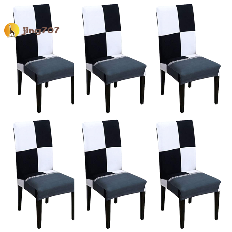 COD 6 X Dining Room Chair Covers Set 