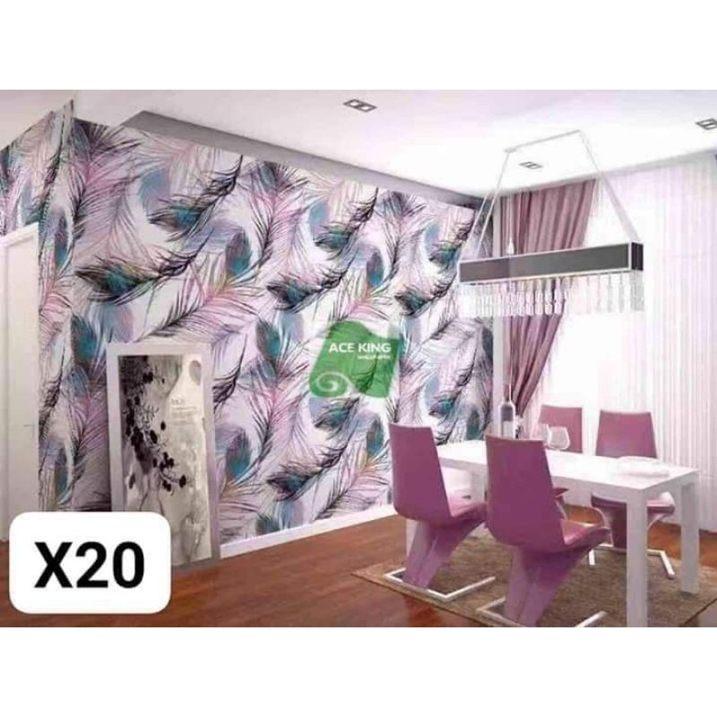 Wallpaper ACEKING X20 leafy lavander home decor waterproof self adhesive 10meters by 45cm PVC #5