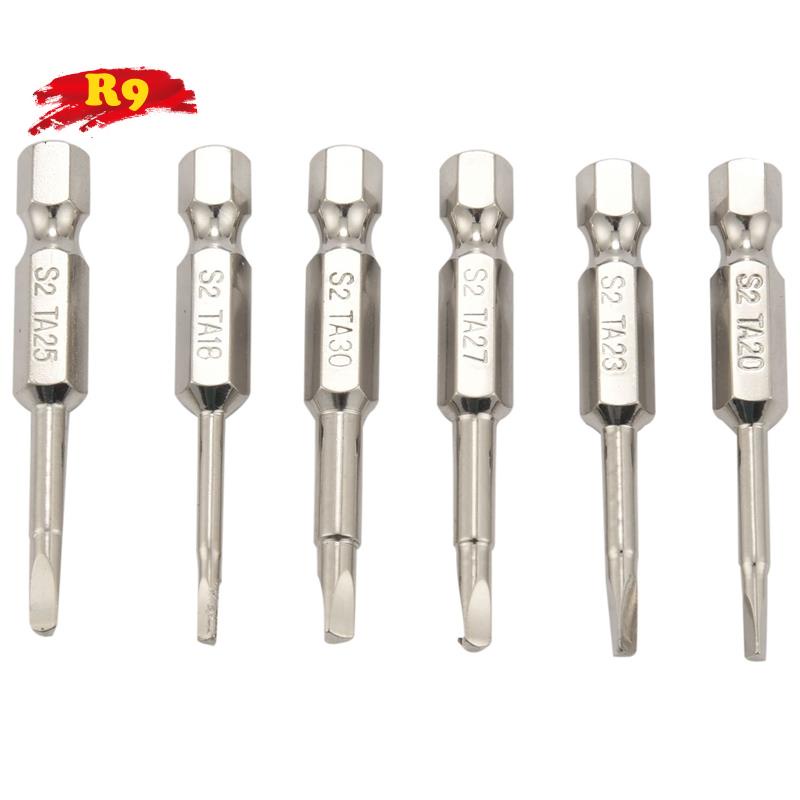 6Pcs S2 Steel Triangular Screw Bits Magnetic Screwdriver Bit Anti Slip Triangle Screw Head 1.8/2/2.3/2.5/2.7/3 Mm Dropshipping