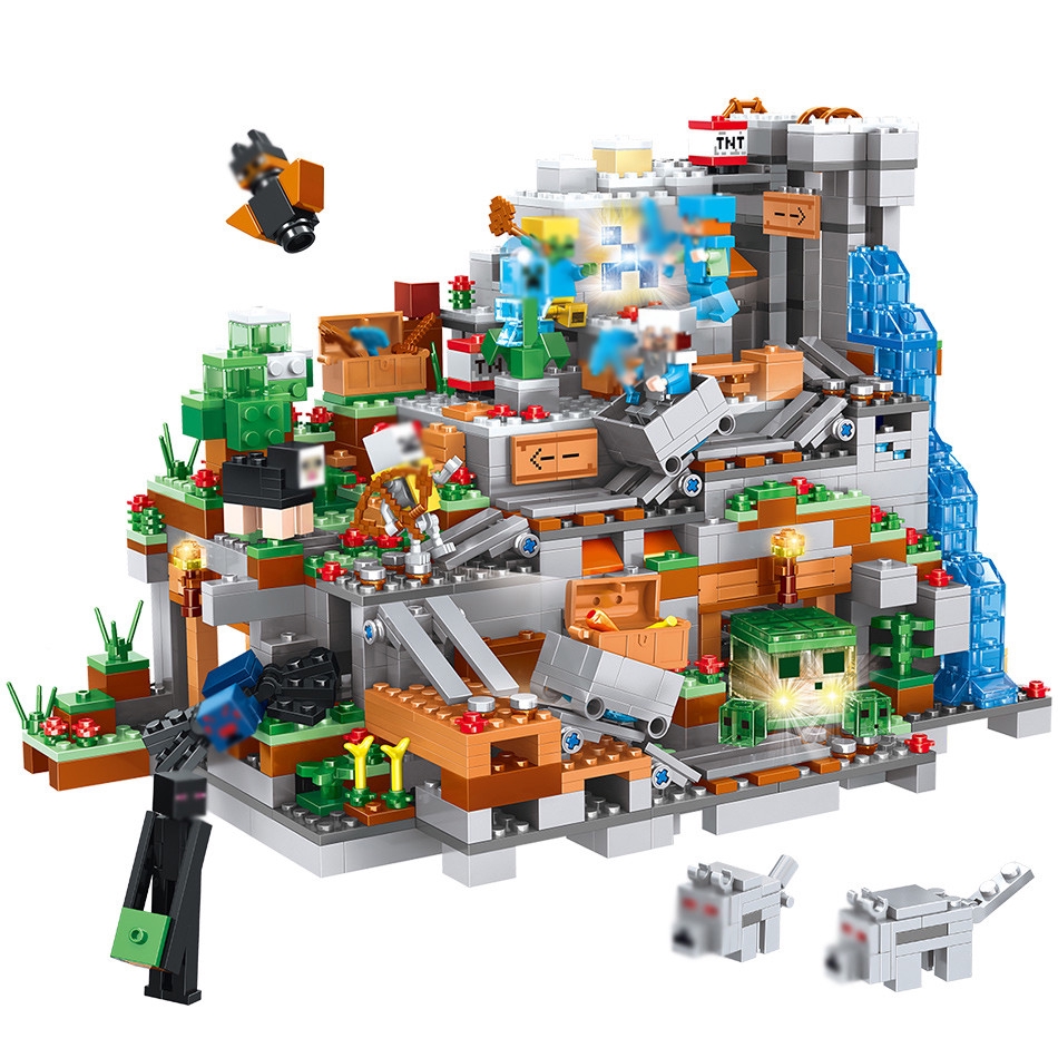 lego minecraft the mountain cave