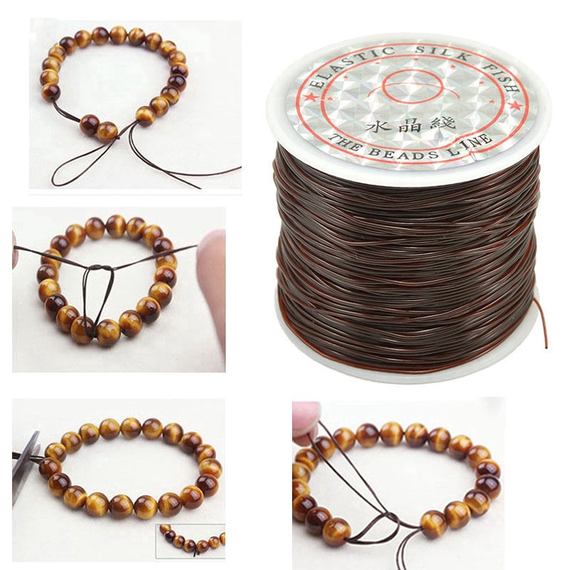 10m/Roll Strong Elastic Crystal Beading Cord 1mm for Bracelets Stretch Thread String Necklace