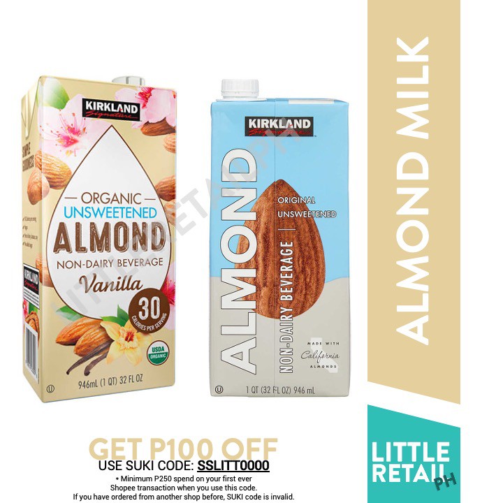 Kirkland Organic Unsweetened Almond Milk Keto/Low Carb Shopee Philippines