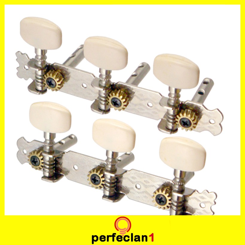FarBoat 2Pcs Classic Guitar String Tuning Pegs Machine Heads Tuner Tuning Keys with Screws 